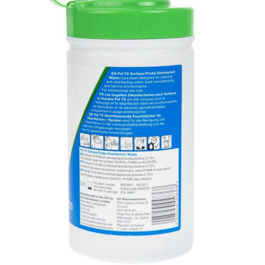 Lingettes de surface désinfectantes TX (lot de 10x 200) - PAL