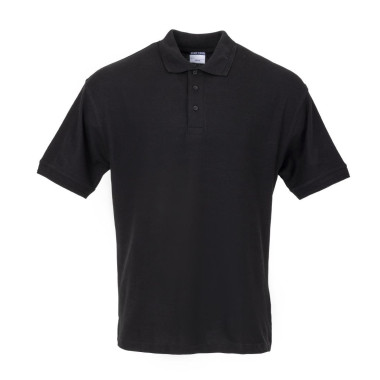 Polo mixte noir M - PORTWEST