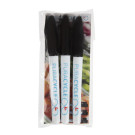 Marqueurs noirs alimentaires permanents (Lot de 3) - PURACYCLE