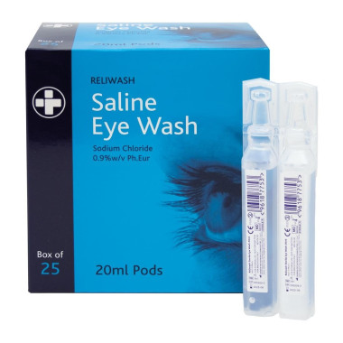 Gouttes oculaires salines stériles 20ml - 115 x 90 x 120 mm - RELIANCE MEDICAL