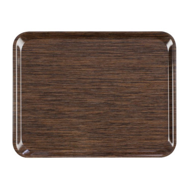 Plateau de service en mélamine Self 46x36cm wengé - 460 x 360 x 15 mm - ROLTEX