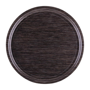 Plateau rond antidérapant 450mm wengé - ROLTEX