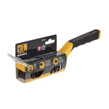 Brosse pour gril avec racloir - ROUGHNECK