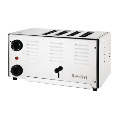 Grille-pain 4 fentes Premier avec résistances DuraHeat supplémentaires - 402 x 237 x 212 mm - ROWLETT