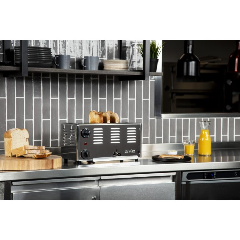 Grille-pain 4 fentes Premier avec résistances DuraHeat supplémentaires - 402 x 237 x 212 mm - ROWLETT