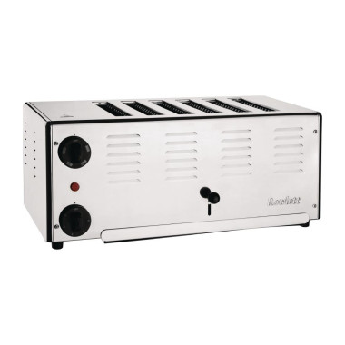 Grille-pain 6 fentes Premier avec résistances DuraHeat supplémentaires - 497 x 237 x 212 mm - ROWLETT