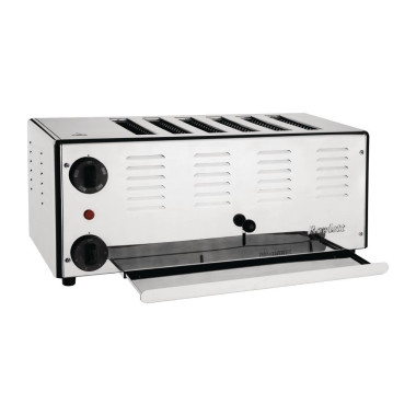 Grille-pain 6 fentes Premier avec résistances DuraHeat supplémentaires - 497 x 237 x 212 mm - ROWLETT