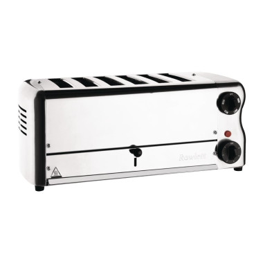 Grille-pain 6 fentes avec grille sandwich et résistance supplémentaire Esprit chromé - 508 x 237 x 207 mm - ROWLETT