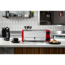 Grille-pain 6 fentes avec grille sandwich et résistance supplémentaire Esprit rouge - 508 x 237 x 207 mm - ROWLETT