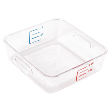 Boîte carrée de stockage 2L - 222 x 210 x 70 mm - RUBBERMAID