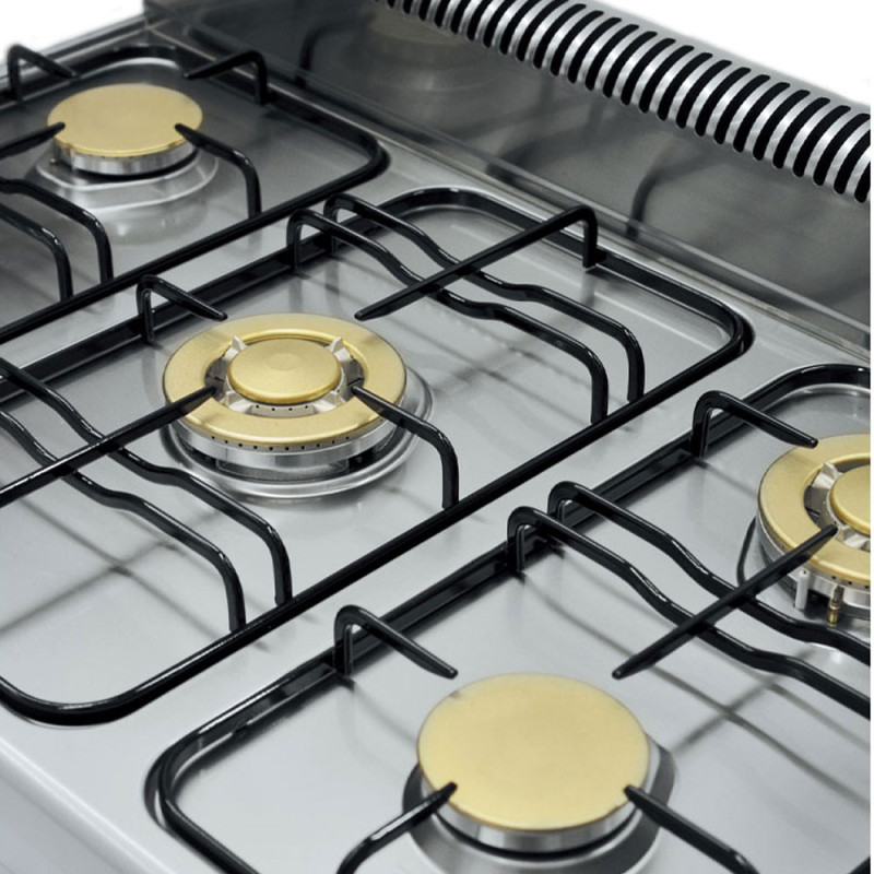 Fourneau 5 feux gaz - four élec GN 1/1 - Diamond  au meilleur prix sur Restock CHR