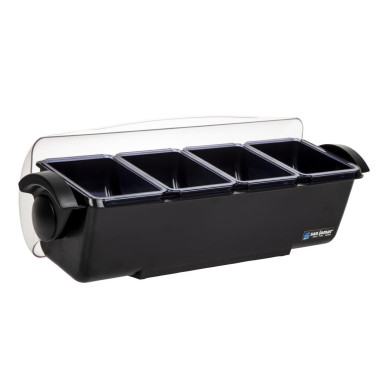 Boîte 4 compartiments dôme - 510 x 155 x 155 mm - SAN JAMAR