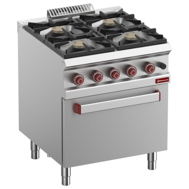 Fourneau 4 feux - four gaz GN 2/1 - Diamond  au meilleur prix sur Restock CHR