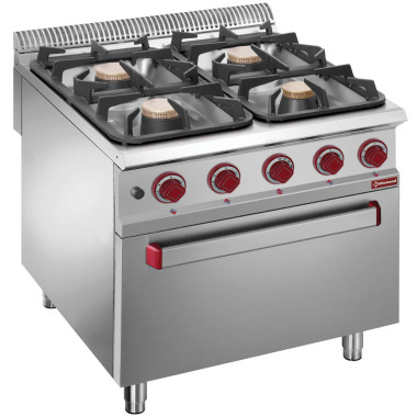 Fourneau 4 feux - four gaz GN 2/1 - Diamond  au meilleur prix sur Restock CHR