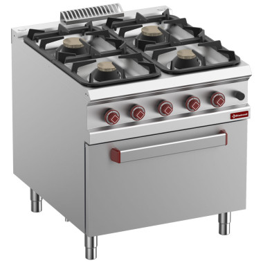 Fourneau 4 feux - four gaz GN 2/1 - Diamond  au meilleur prix sur Restock CHR