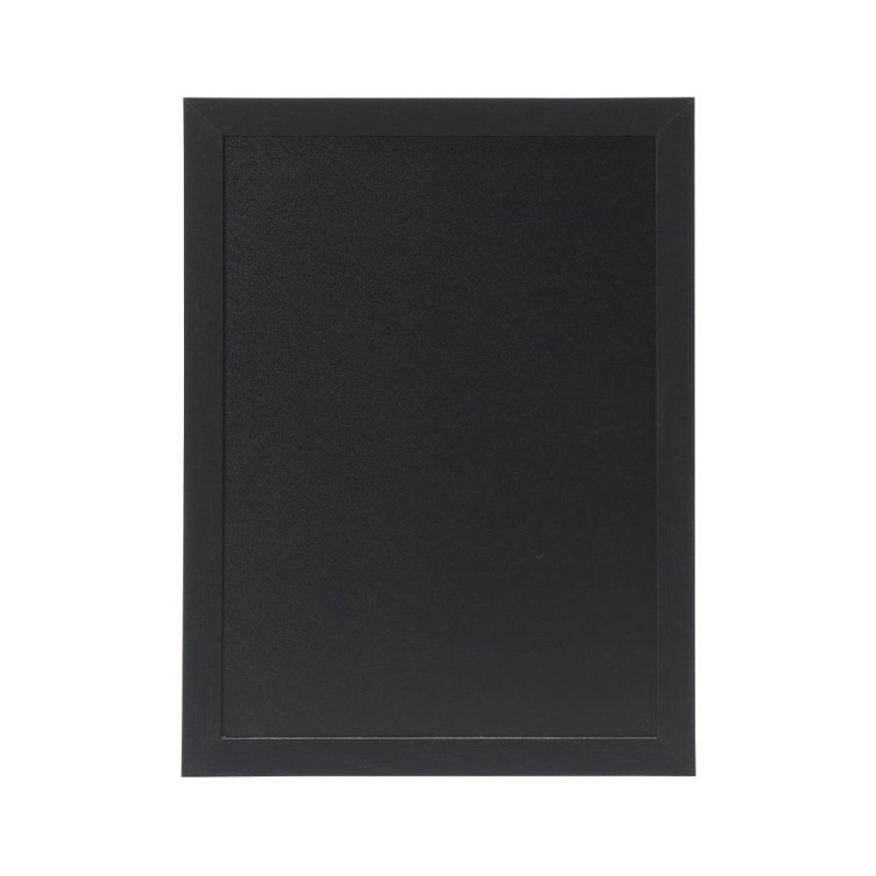 Ardoise murale cadre en bois noir avec feutre craie et fixations 30x40cm - 335 x 820 x 435 mm - SECURIT