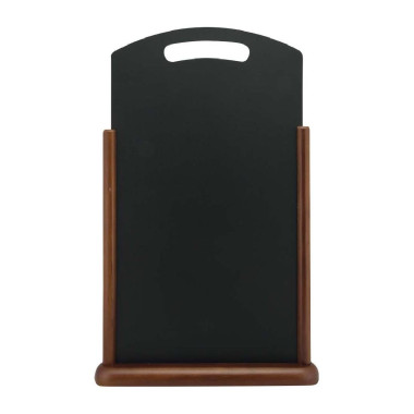 Chevalet de table avec poignée wengé XL - 350 x 70 x 530 mm - SECURIT