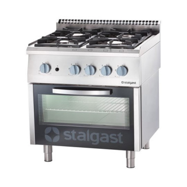 Cuisinière à gaz avec four électrique 800x700 22,57,0 kW G20/20 mbar - Stalgast  au meilleur prix sur Restock CHR