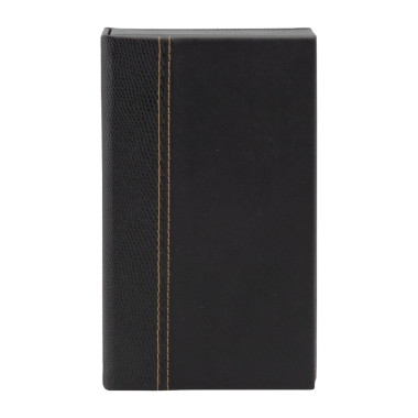Coffret porte-addition en cuir Trendy noir - 125 x 23 x 183 mm - SECURIT