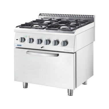 Cuisinière à gaz avec four électrique 800x700 17.06.5 kW G20/20 mbar - Stalgast  au meilleur prix sur Restock CHR