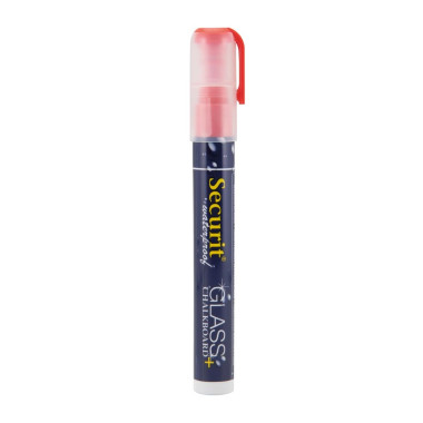 Marqueur craie waterproof (verre+ ardoise) pointe 2-6mm rouge - 430 x 154 x 135 mm - SECURIT