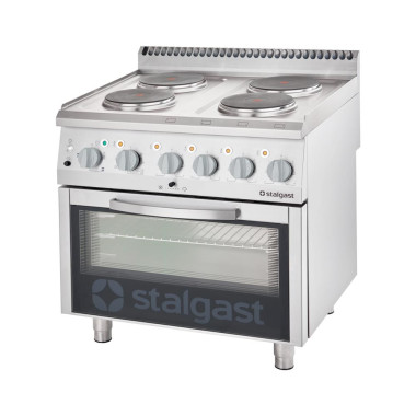 Cuisinière électrique 4 plaques avec four - Stalgast  au meilleur prix sur Restock CHR