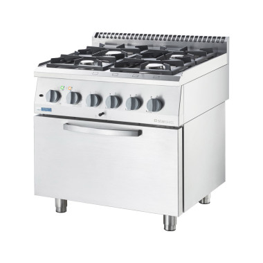 Cuisinière gaz avec four électrique 800x700 G20/20 - Stalgast  au meilleur prix sur Restock CHR