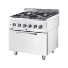 Cuisinière à gaz avec four électrique 800x700 17.06.5 kW G30/37 mbar - Stalgast  au meilleur prix sur Restock CHR