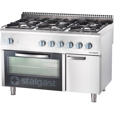 Cuisinière et four à gaz 1200x700 32,55,0 kW G30/37 mbar - Stalgast  au meilleur prix sur Restock CHR