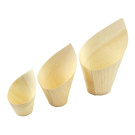 Coupelles obliques en bois FSC® 220ml (lot de 30) - SIER DISPOSABLES