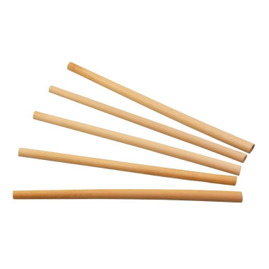 Pailles droites en roseau 6-8 mm / 20 cm (lot de 50) - SIER DISPOSABLES