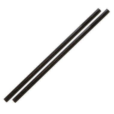 Pailles droites noires Sier Diposables Refork 6 mm / 20 cm (lot de 100) - SIER DISPOSABLES