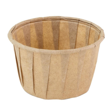 Pots ronds en papier FSC® marron 37ml (lot de 200) - SIER DISPOSABLES