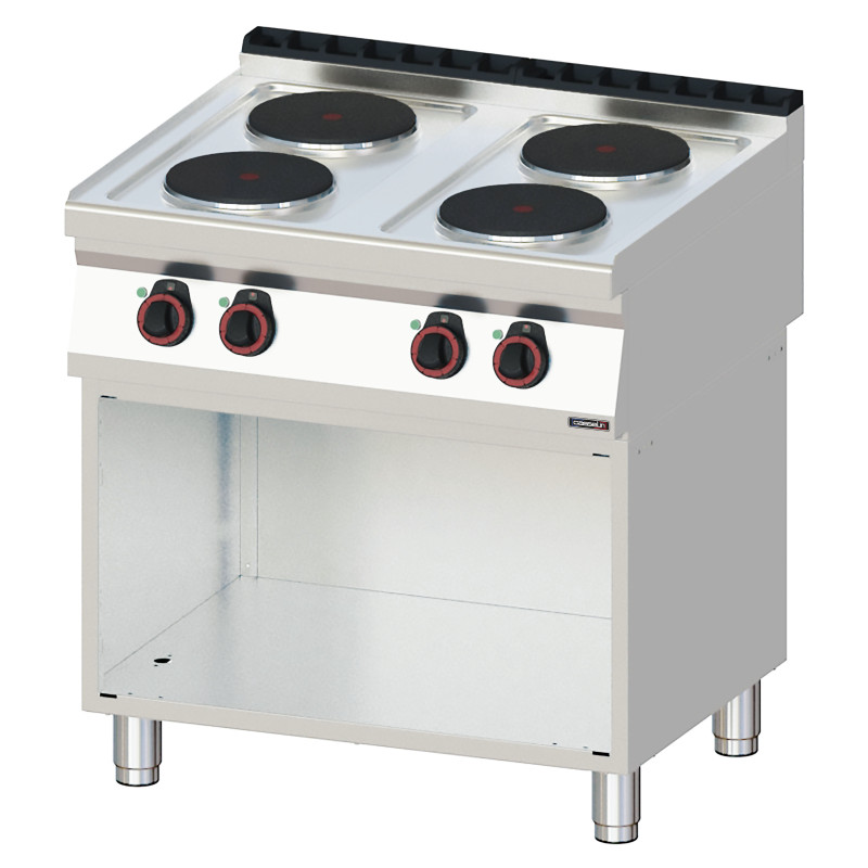 Fourneau électrique professionnel - 4 feux - 80cm - Casselin  au meilleur prix sur Restock CHR