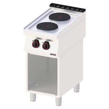 Fourneau électrique professionnel - 2 feux - 40cm - Casselin  au meilleur prix sur Restock CHR