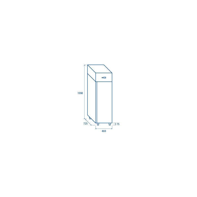 Armoire Congélateur GN 1/1 QN 3 avec porte automatique R290 et éclairage LED - Cool Head  au meilleur prix sur Restock CHR