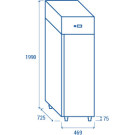 Armoire Congélateur GN 1/1 QN 3 avec porte automatique R290 et éclairage LED - Cool Head  au meilleur prix sur Restock CHR