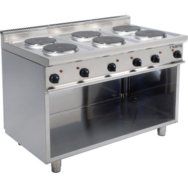 Cuisinière électrique - 6 plaques - 15.6 kW - E7/CUET6BA - Saro  au meilleur prix sur Restock CHR