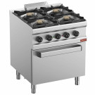 Fourneau gaz 4 feux four électrique convection GN1/1 - Diamond  au meilleur prix sur Restock CHR