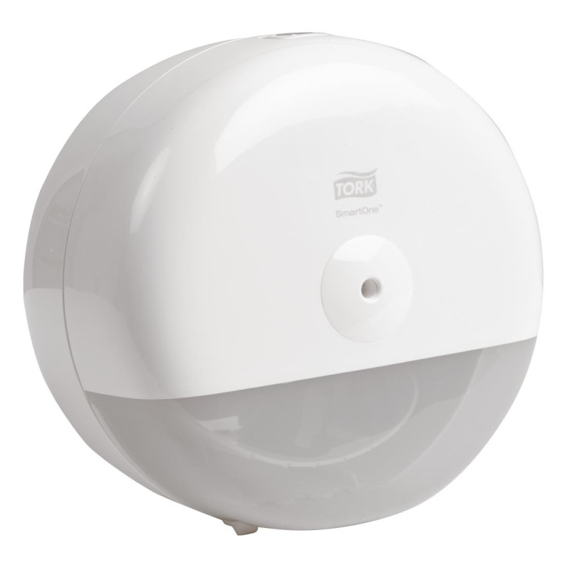 Distributeur de papier toilette Smart One Mini blanc - 219 x 156 x 219 mm - TORK