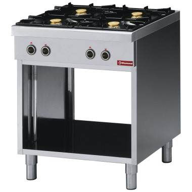 Fourneau 4 feux vifs / armoire ouverte - Diamond  au meilleur prix sur Restock CHR