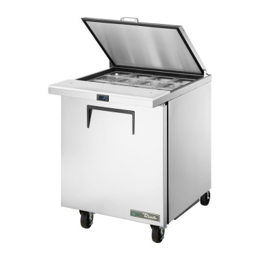 Comptoir de préparation 1 porte 12 bacs GN 1/6 TSSU-27-12M-C-HC FLID - 702 x 867 x 961 mm - TRUE