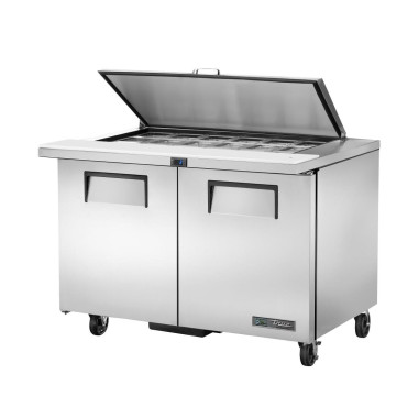 Comptoir de préparation 2 portes 18 bacs GN 1/6 TSSU-48-18M-B-HC FLID - 1229 x 867 x 961 mm - TRUE