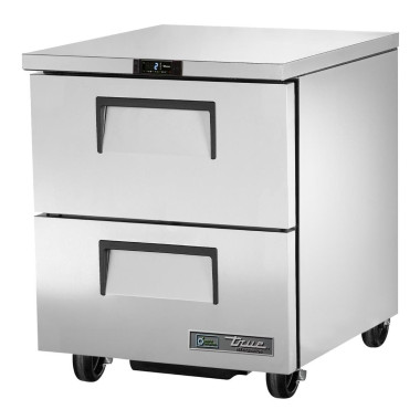 Réfrigérateur dessous de comptoir 2 tiroirs TUC-27D-2-HC - 702 x 766 x 839 mm - TRUE