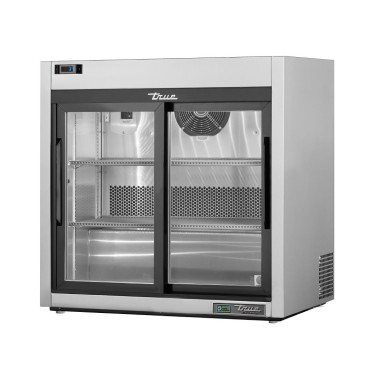 Vitrine de présentation porte coulissante TSD-09G-HC-LD - 913 x 532 x 893 mm - TRUE