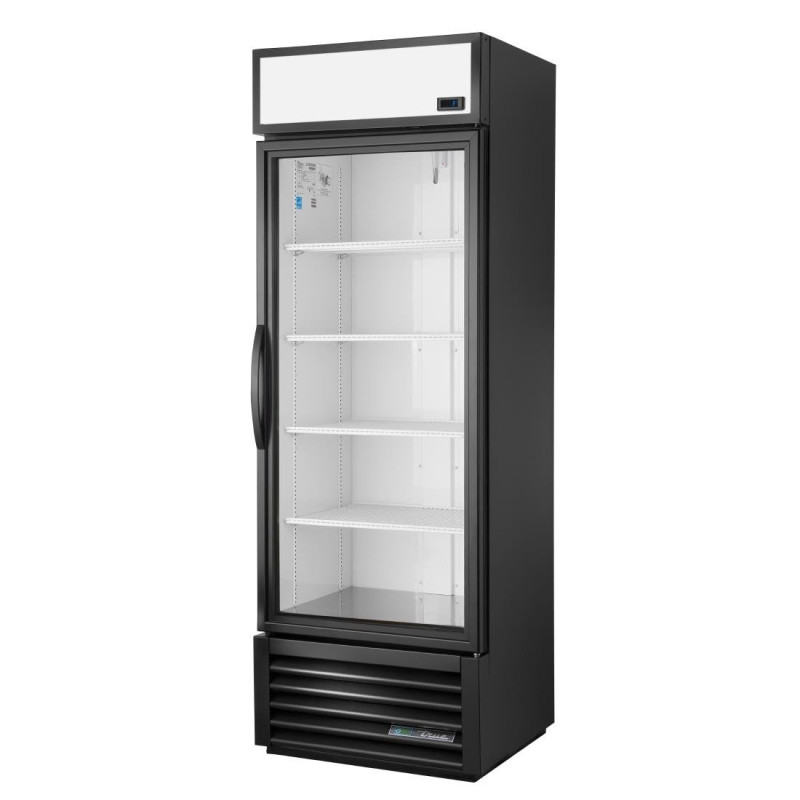 Vitrine positive libre service 1 porte 538L noire GDM-19T-HC~TSL01 - 686 x 632 x 1998 mm - TRUE