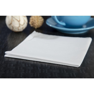 Serviettes snacking en papier blanches (Lot de 5000) - UNITED PAPER