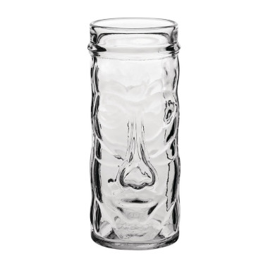 Chopes transparentes Tahiti Tiki 45 cl (x6) - UTOPIA