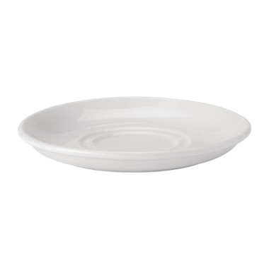 Soucoupes double puits Pure White 150 mm (lot de 24) - UTOPIA