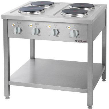 Cuisinière électrique à 4 plaques, 10,4 kW - Stalgast  au meilleur prix sur Restock CHR